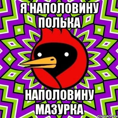 я наполовину полька наполовину мазурка, Мем Омская птица