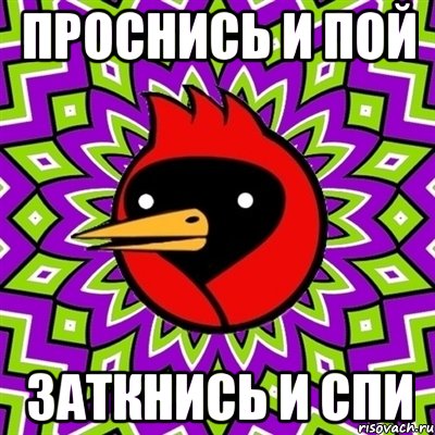проснись и пой заткнись и спи, Мем Омская птица