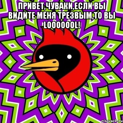 привет,чуваки,если вы видите меня трезвым,то вы looooool! , Мем Омская птица