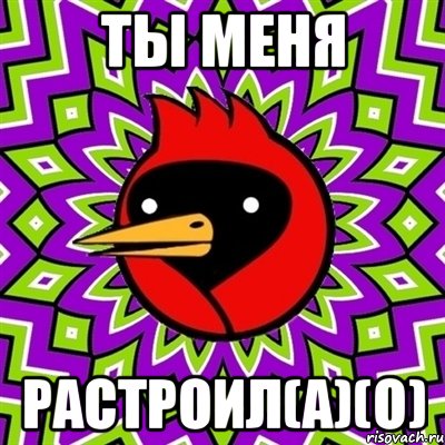 ты меня растроил(а)(о), Мем Омская птица