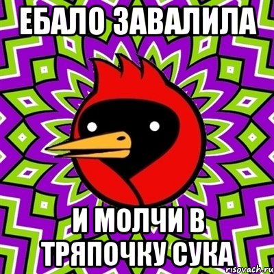 ебало завалила и молчи в тряпочку сука, Мем Омская птица