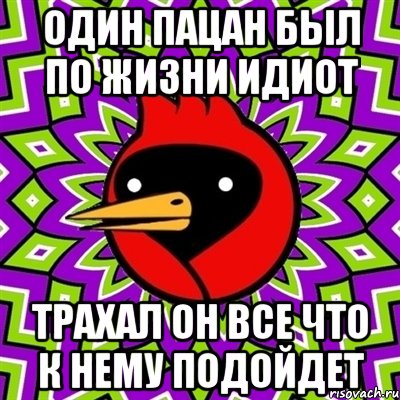 один пацан был по жизни идиот трахал он все что к нему подойдет, Мем Омская птица