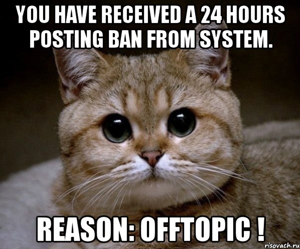 you have received a 24 hours posting ban from system. reason: offtopic !, Мем Пидрила Ебаная