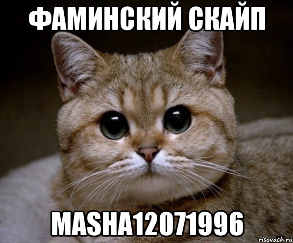 фаминский скайп masha12071996, Мем Пидрила Ебаная