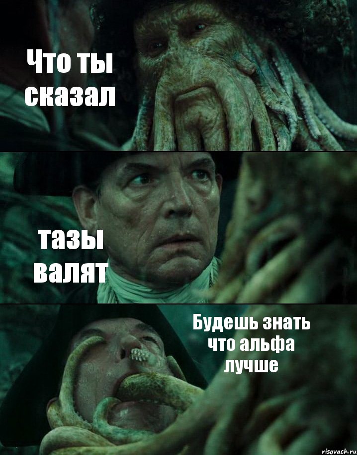 Что ты сказал тазы валят Будешь знать что альфа лучше, Комикс Пираты Карибского моря