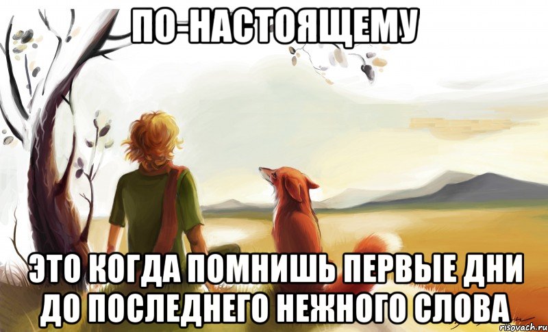 по-настоящему это когда помнишь первые дни до последнего нежного слова, Мем По-настоящему