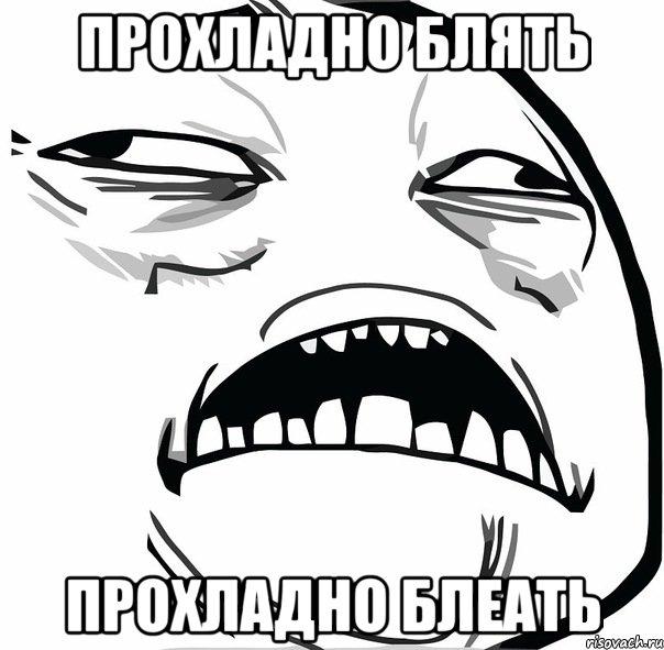 прохладно блять прохладно блеать, Мем прохладно