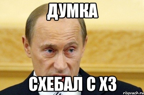 думка схебал с хз, Мем путин