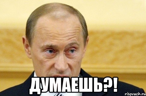  думаешь?!, Мем путин