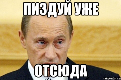 пиздуй уже отсюда, Мем путин