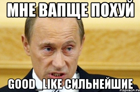 мне вапще похуй good_like сильнейшие, Мем путин