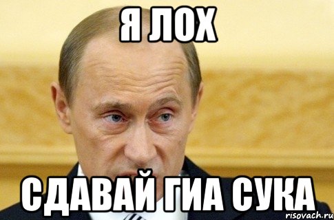 я лох сдавай гиа сука, Мем путин