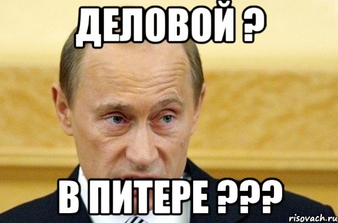 деловой ? в питере ???, Мем путин