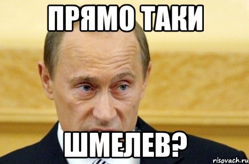 прямо таки шмелев?, Мем путин