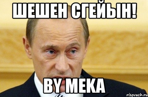 шешен сгейын! by meka, Мем путин