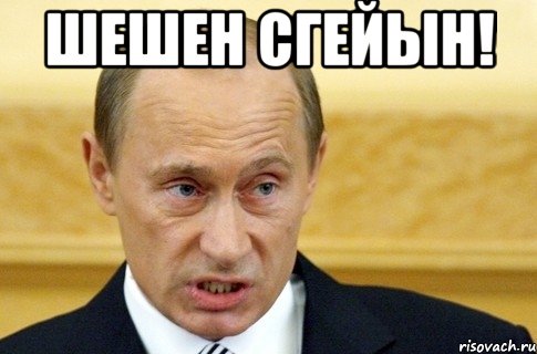 шешен сгейын! , Мем путин