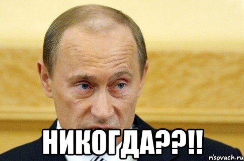  никогда??!!, Мем путин