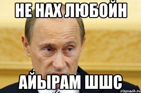 не нах любойн айырам шшс, Мем путин