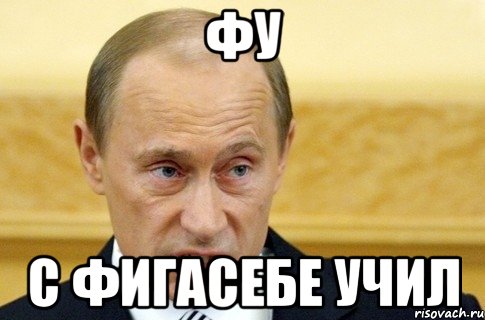 фу с фигасебе учил, Мем путин