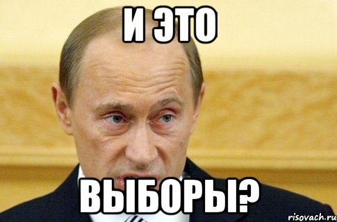 и это выборы?, Мем путин