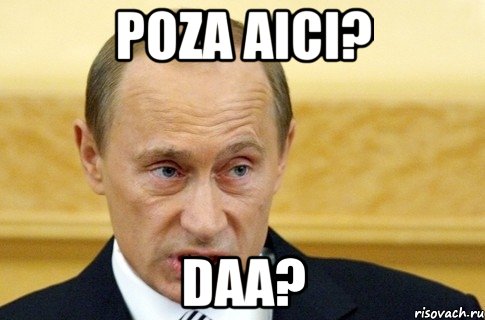 poza aici? daa?, Мем путин