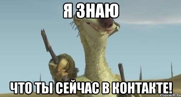 я знаю что ты сейчас в контакте!, Мем Р