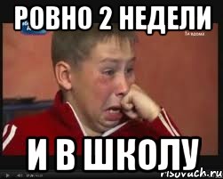 ровно 2 недели и в школу, Мем  Сашок Фокин