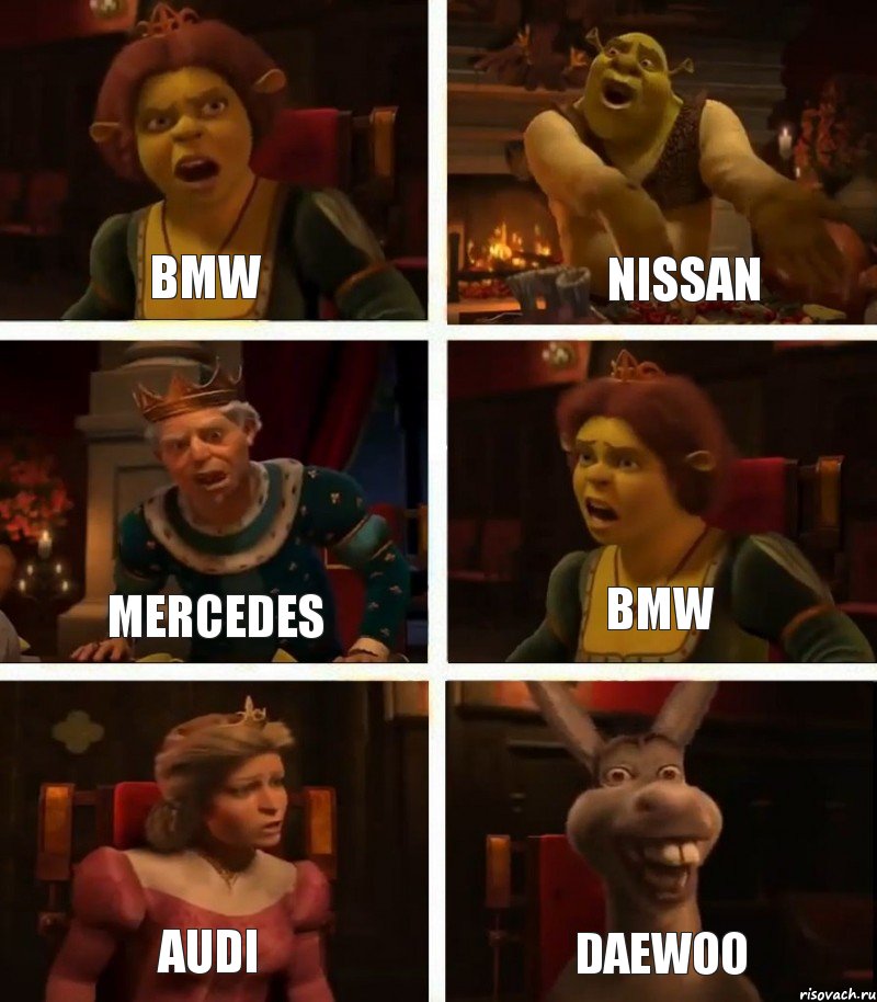 BMW MERCEDES AUDI Nissan BMW Daewoo