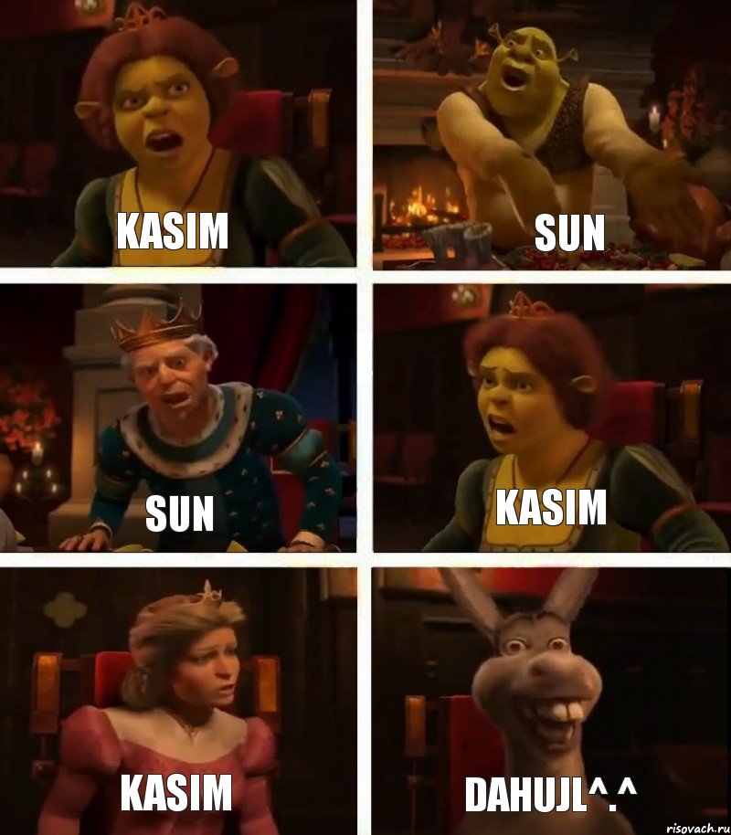 Kasim Sun Kasim Sun Kasim DAHUJl^.^, Комикс  Шрек Фиона Гарольд Осел