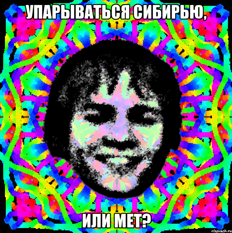 упарываться сибирью, или мет?