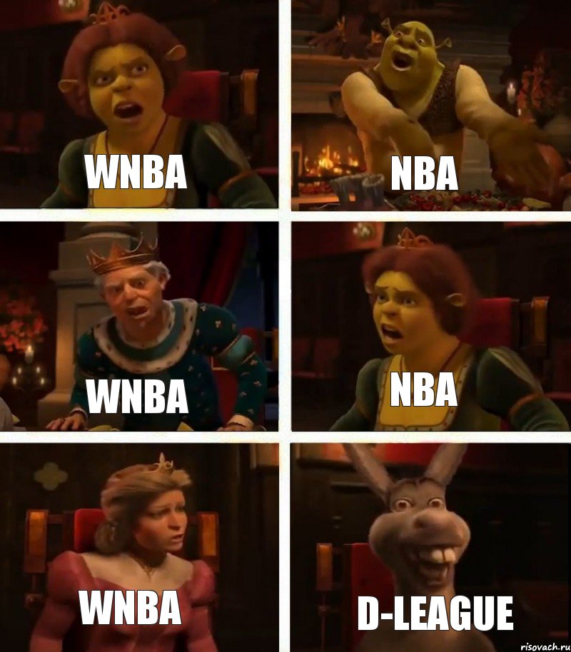 WNBA NBA NBA WNBA WNBA D-League, Комикс  Шрек Фиона Гарольд Осел