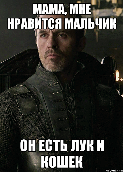 мама, мне нравится мальчик он есть лук и кошек