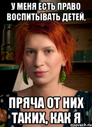 у меня есть право воспитывать детей, пряча от них таких, как я, Мем ТГП