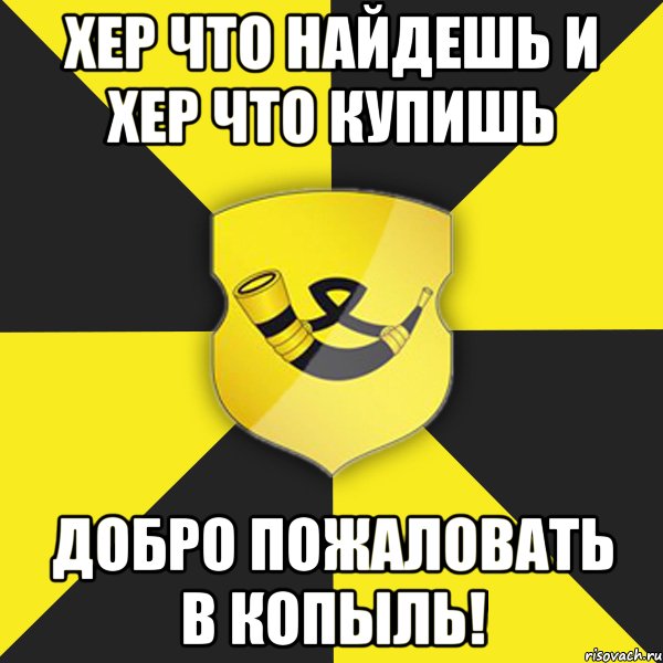 хер что найдешь и хер что купишь добро пожаловать в копыль!, Мем Типичный Копыль