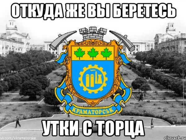 откуда же вы беретесь утки с торца