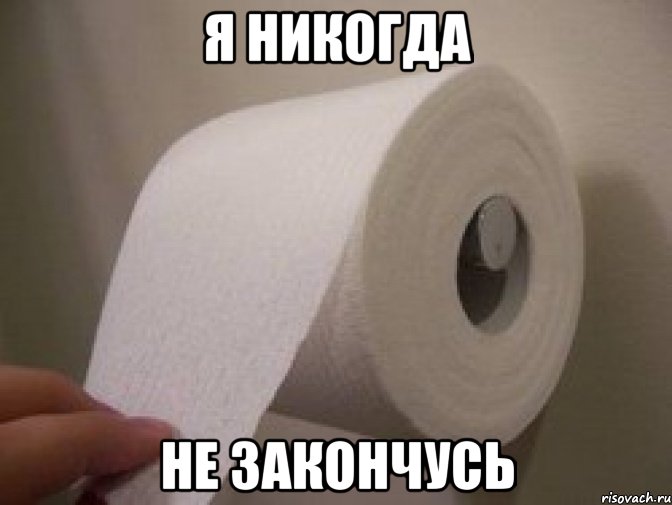 я никогда не закончусь, Мем Туалетная бумага