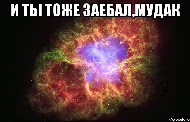 и ты тоже заебал,мудак , Мем Туманность