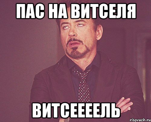 пас на витселя витсеееель, Мем твое выражение лица