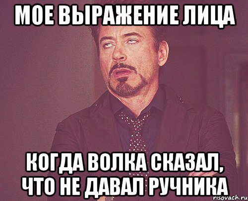 мое выражение лица когда волка сказал, что не давал ручника, Мем твое выражение лица