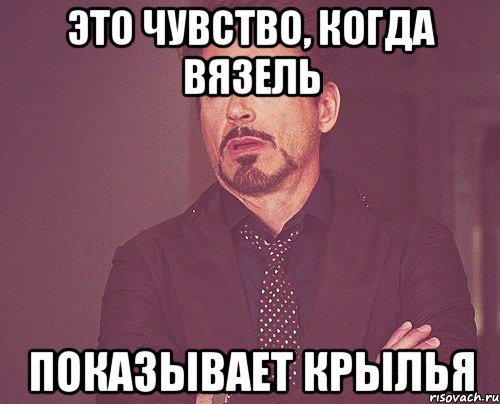это чувство, когда вязель показывает крылья, Мем твое выражение лица