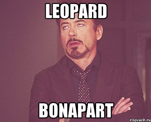 leopard bonapart, Мем твое выражение лица