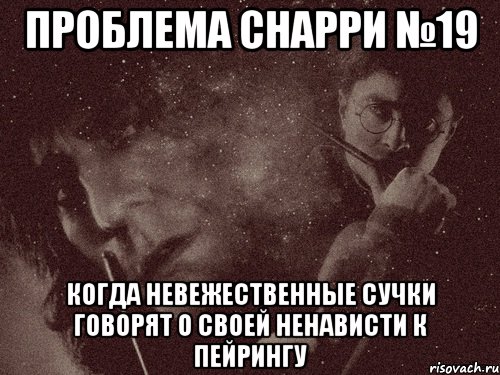 проблема снарри №19 когда невежественные сучки говорят о своей ненависти к пейрингу