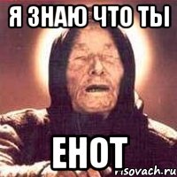 я знаю что ты енот, Мем Ванга (цвет)