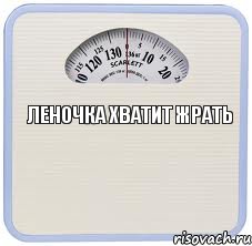 Леночка хватит жрать , Комикс весы