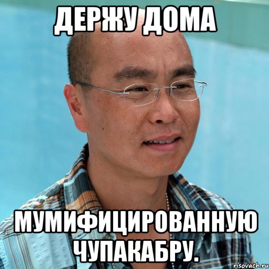 держу дома мумифицированную чупакабру., Мем Винс Масука