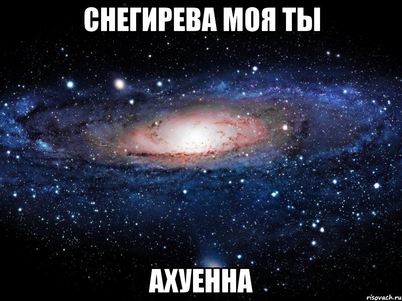 снегирева моя ты ахуенна, Мем Вселенная