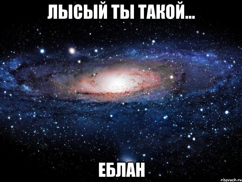 лысый ты такой... еблан, Мем Вселенная