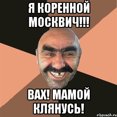 я коренной москвич!!! вах! мамой клянусь!, Мем Я твой дом труба шатал