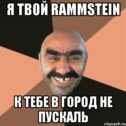 я твой rammstein к тебе в город не пускаль, Мем Я твой дом труба шатал