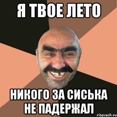 я твое лето никого за сиська не падержал, Мем Я твой дом труба шатал